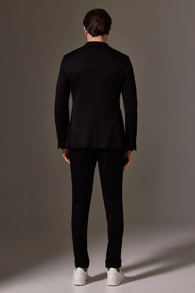 Liam Bailey Wool Jersey Suit - Black