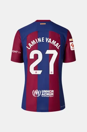 Limited Edition Karol G FC Barcelona men's home shirt 23/24 Player's Edition - LAMINE YAMAL