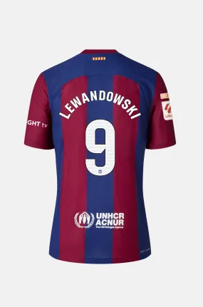 Limited Edition Karol G FC Barcelona men's home shirt 23/24 Player's Edition - LEWANDOWSKI