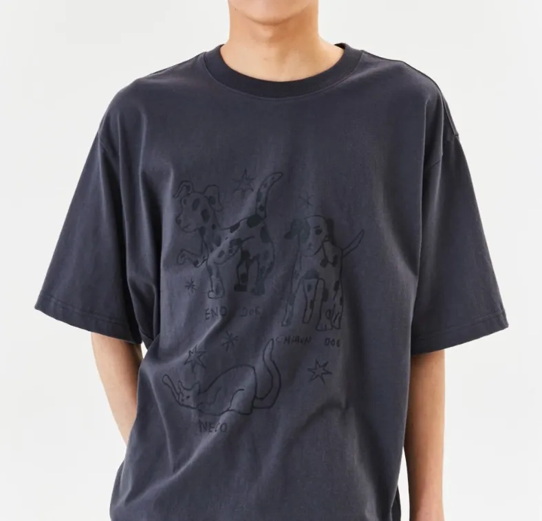 Mark Gonzales  |[MARK GONZALES]★ MG PUP & CAT COLLAGE T-SHIRT