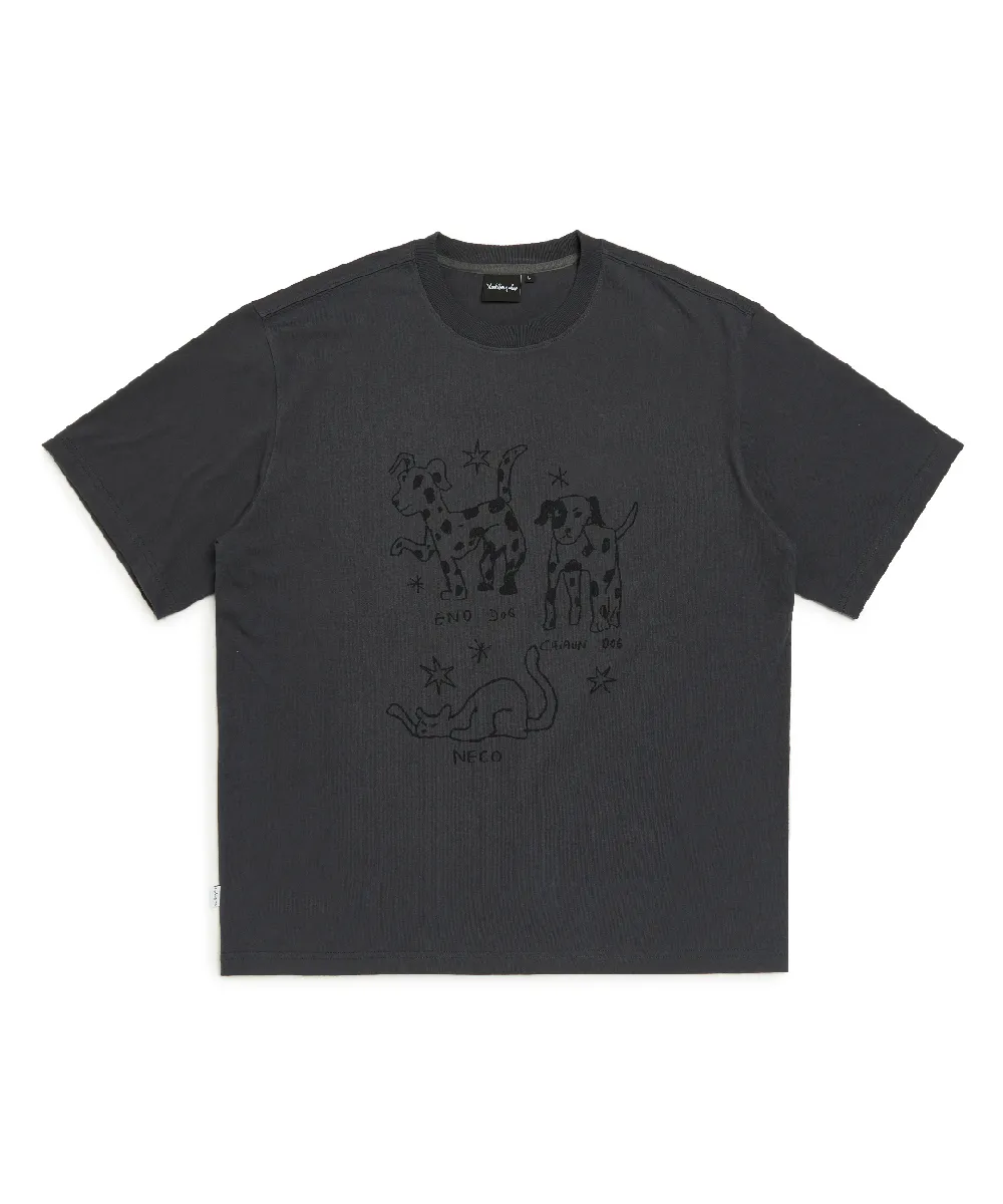 Mark Gonzales  |[MARK GONZALES]★ MG PUP & CAT COLLAGE T-SHIRT