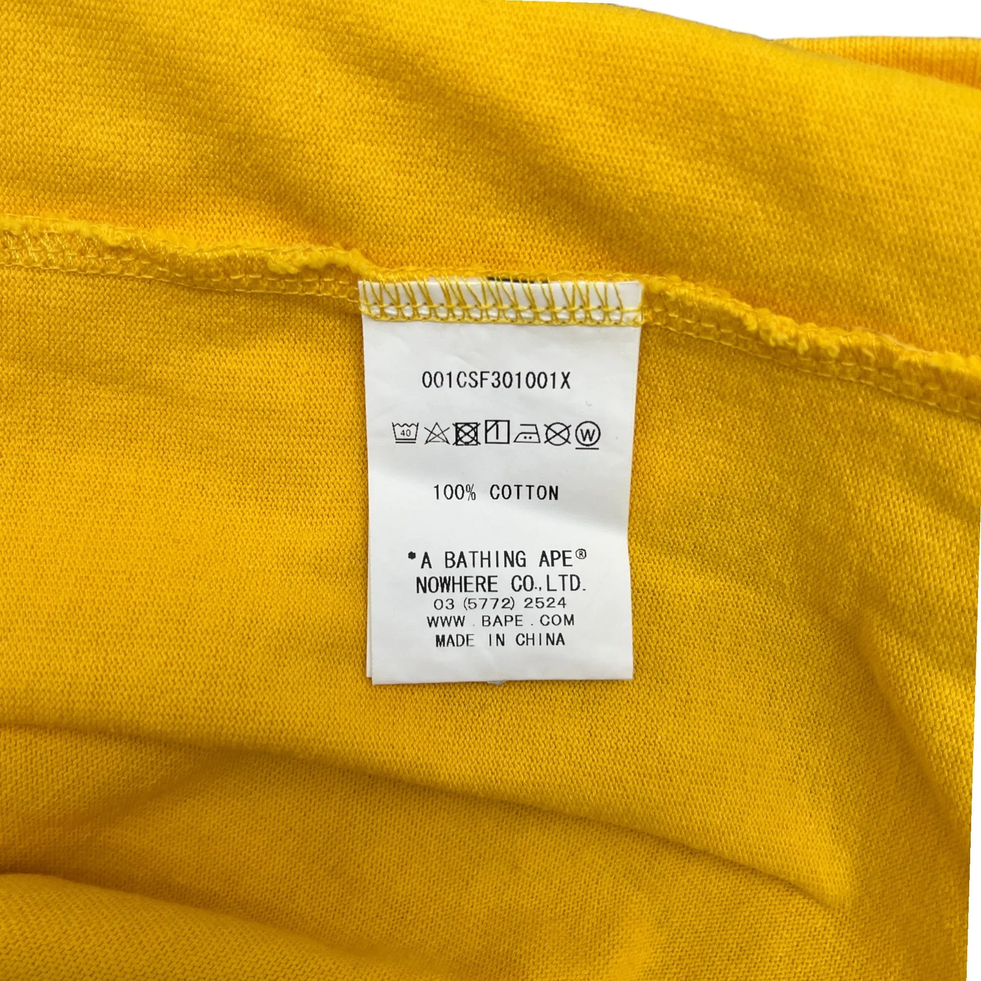 Men's Logo T-Shirt Yellow Size S