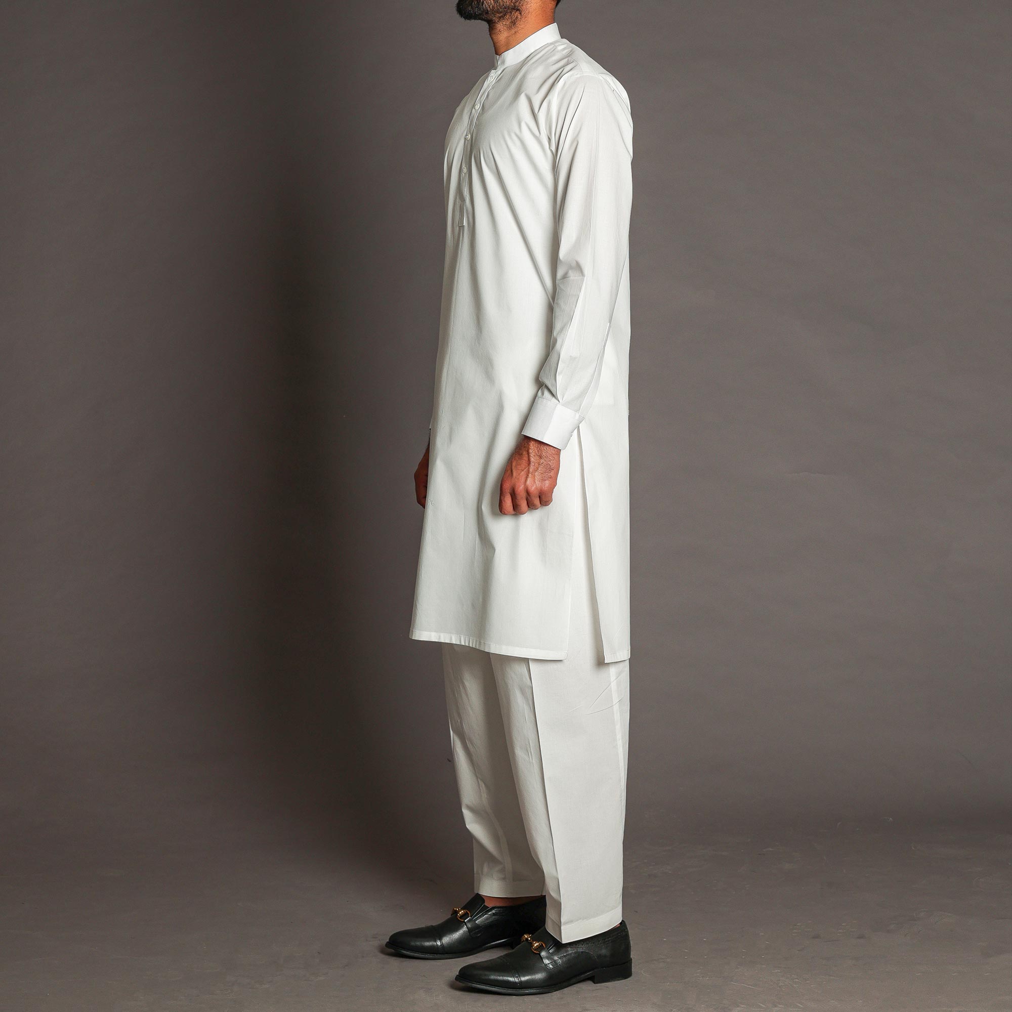 Milky White Shalwar Qameez