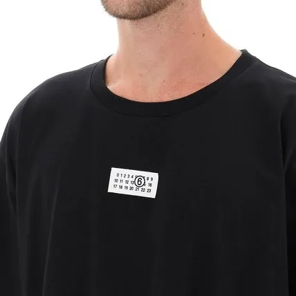 MM6 Maison Margiela  |Unisex Plain Cotton Short Sleeves Logo T-Shirts