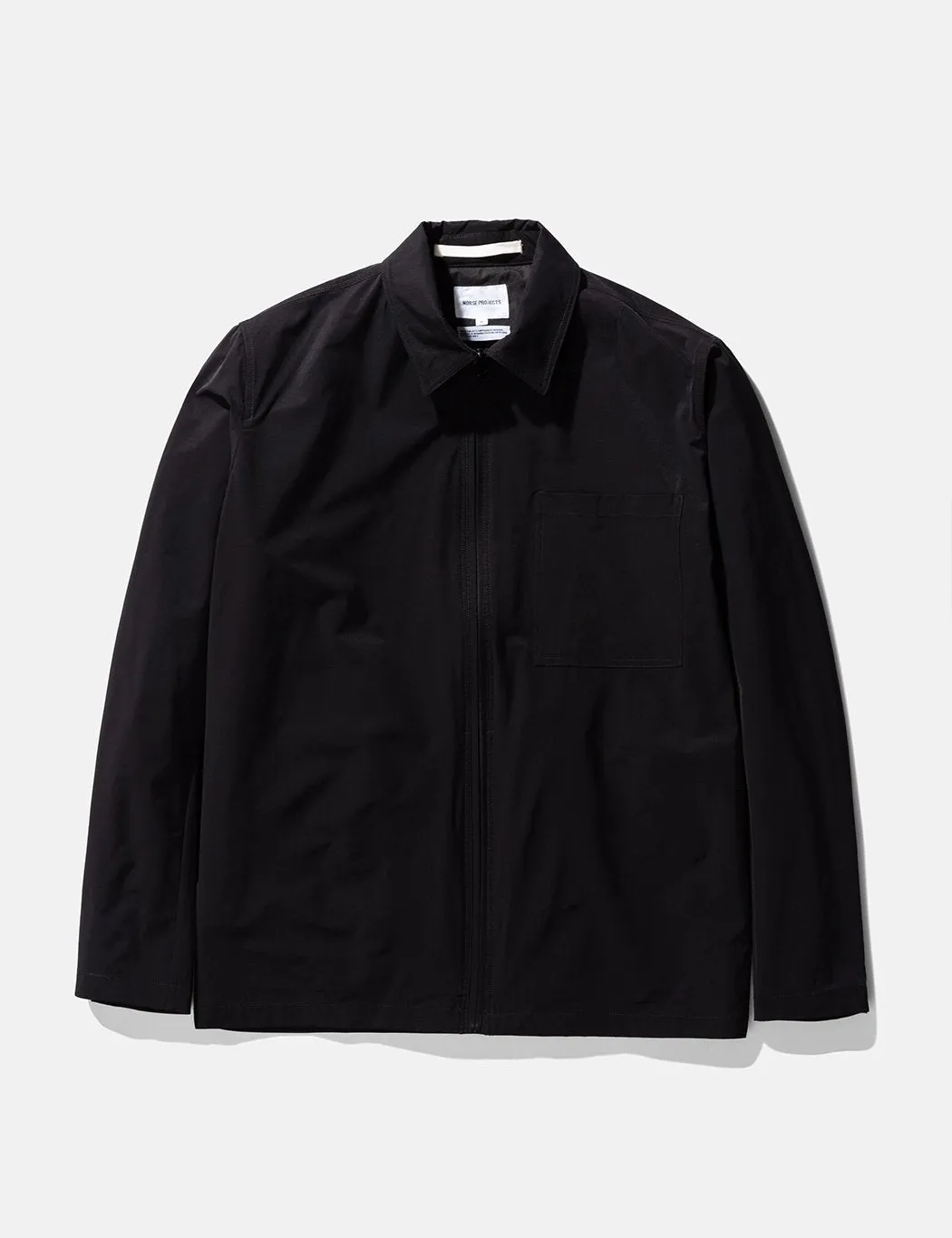 Norse Projects Jens Zip Packable Jacket - Black