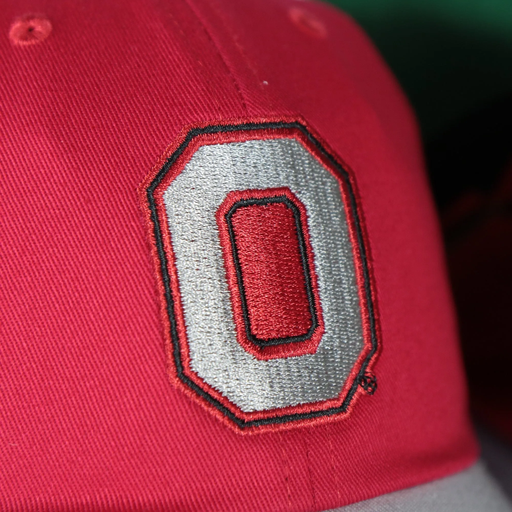 Ohio State Buckeyes NCAA Team 2 Tone 2.0 Green bottom | Red/Dark Grey Dad Hat