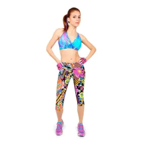 Pants Women1PC Women Sweatpants High Waist Fitness Printed Stretch Cropped Pantalones Mujer#3546 SM6