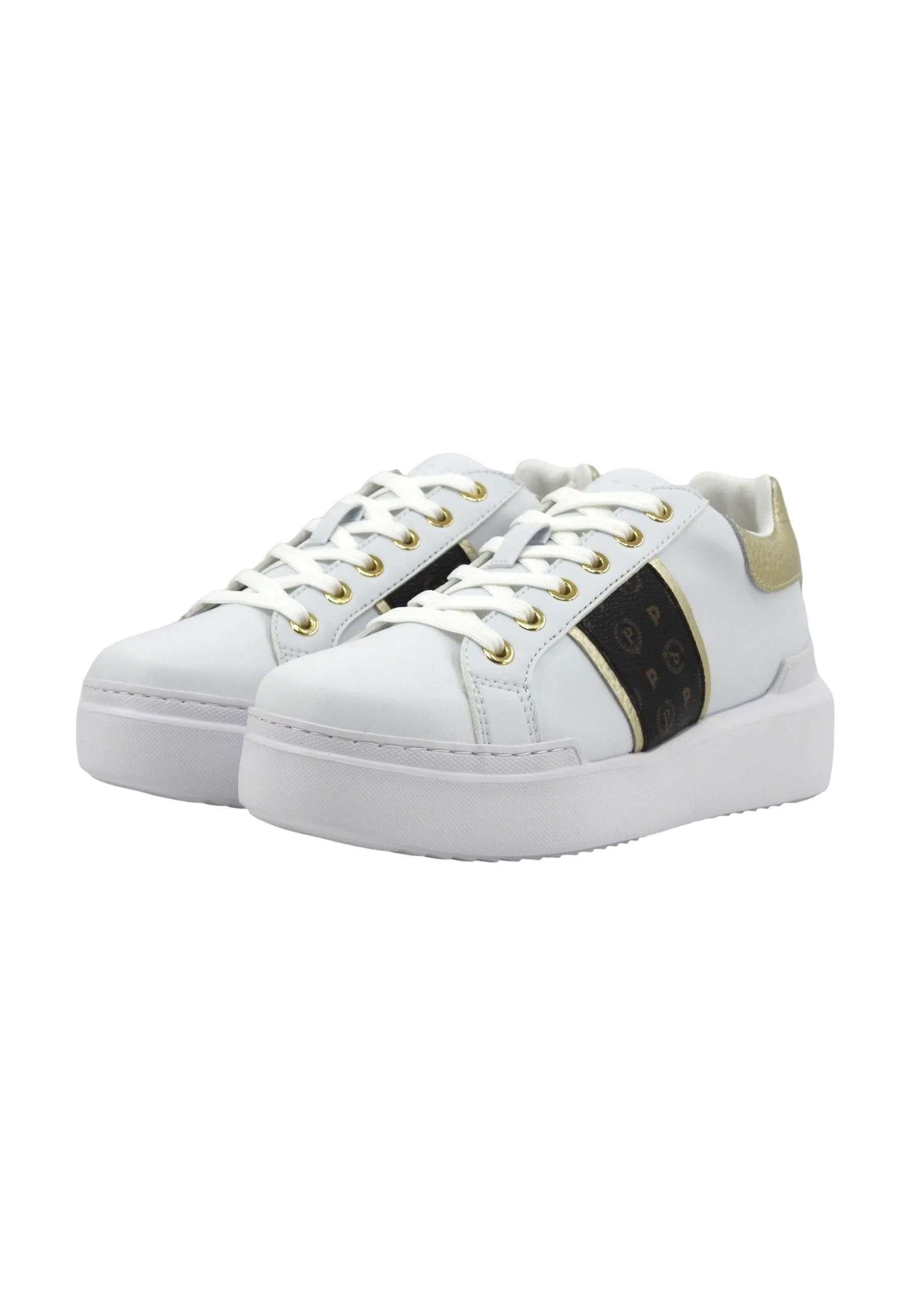 POLLINI Sneaker Donna Nero Bianco TA15034G07Q1A00H