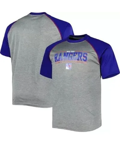 Profile Men's NHL New York Rangers Big & Tall Logo Raglan T-Shirt