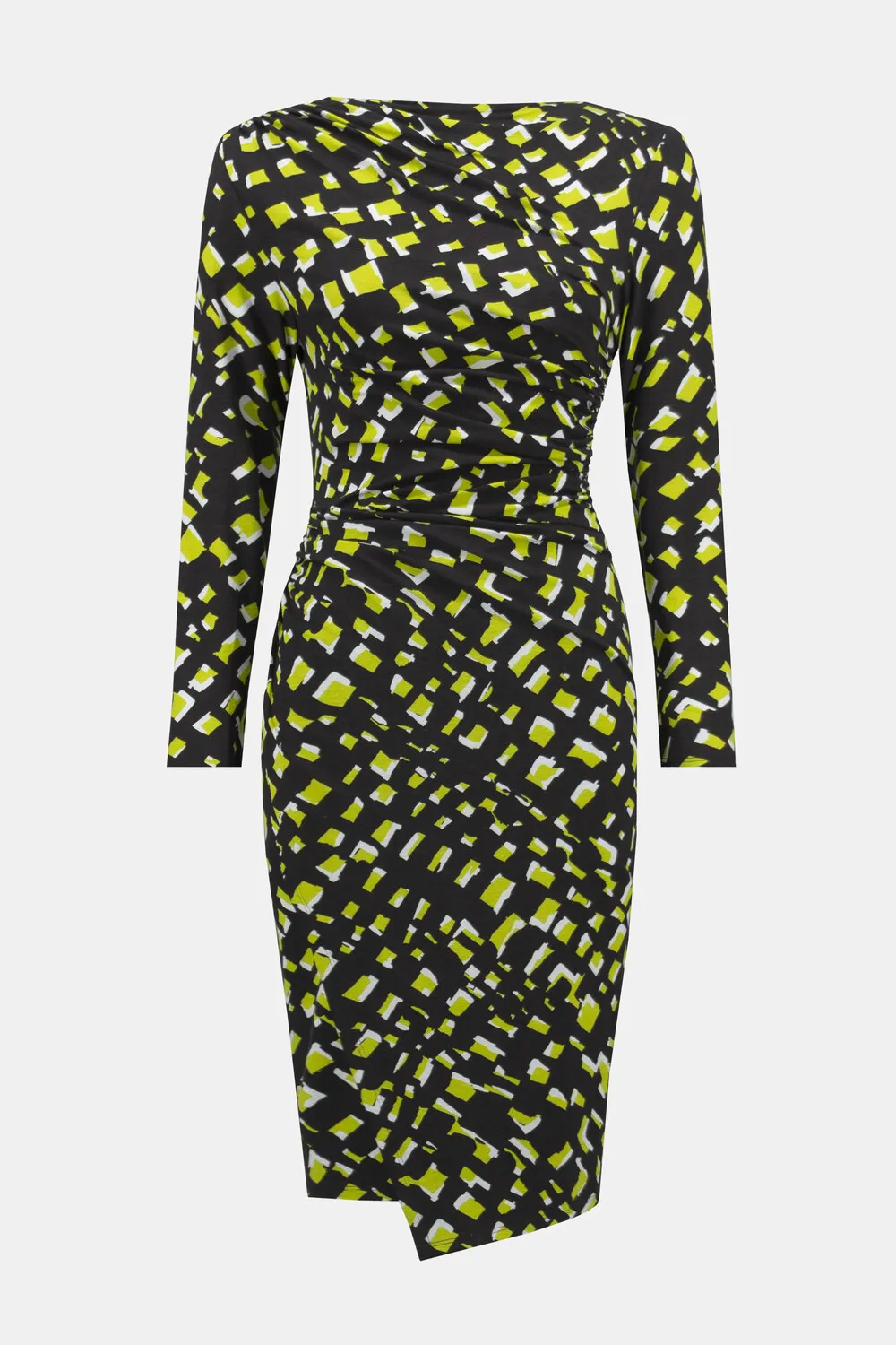 Rayon Jersey Abstract Print Sheath Dress 243061