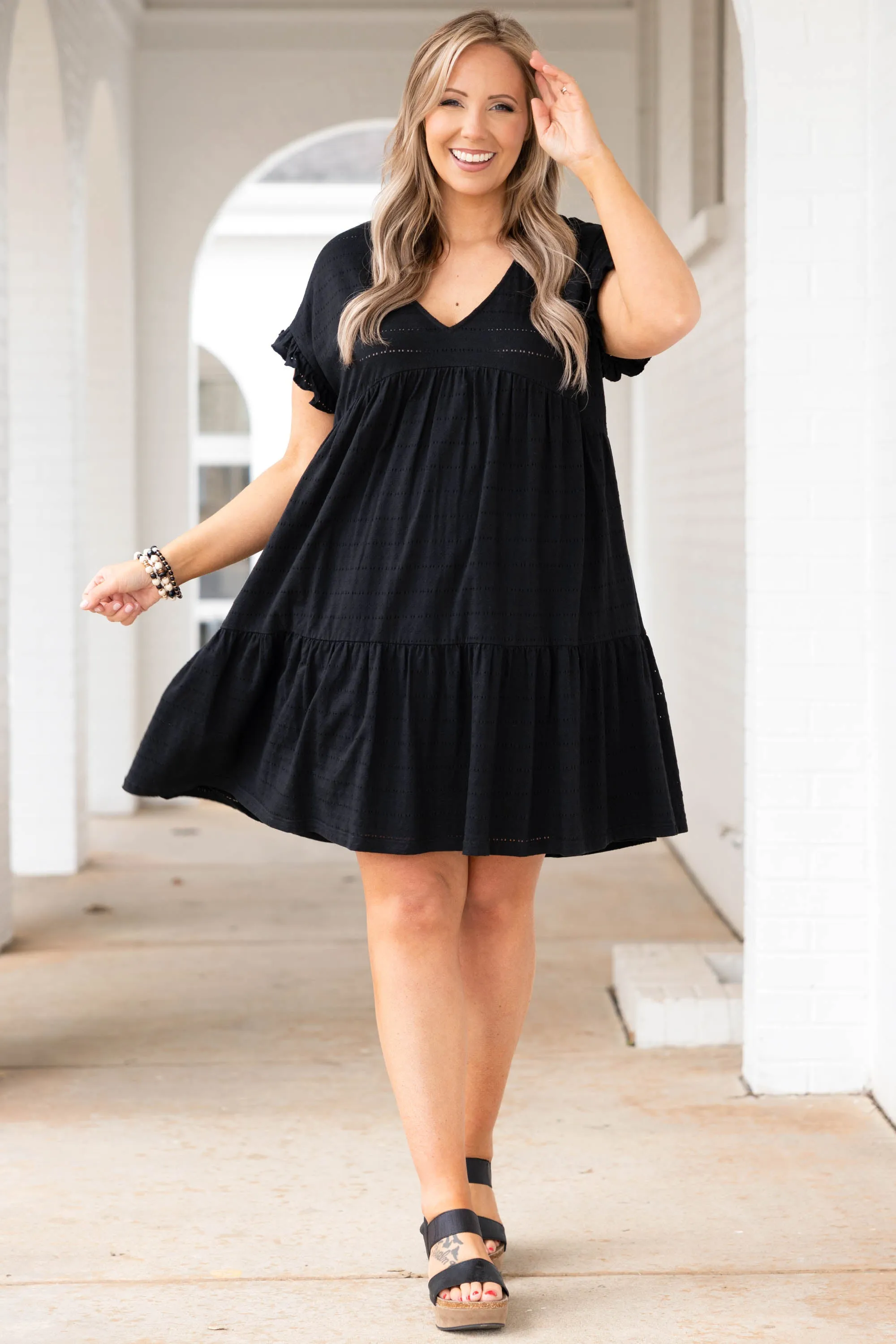 Roam With Me Dress, Black