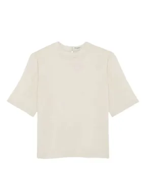 ROUND-NECK SILK T-SHIRT