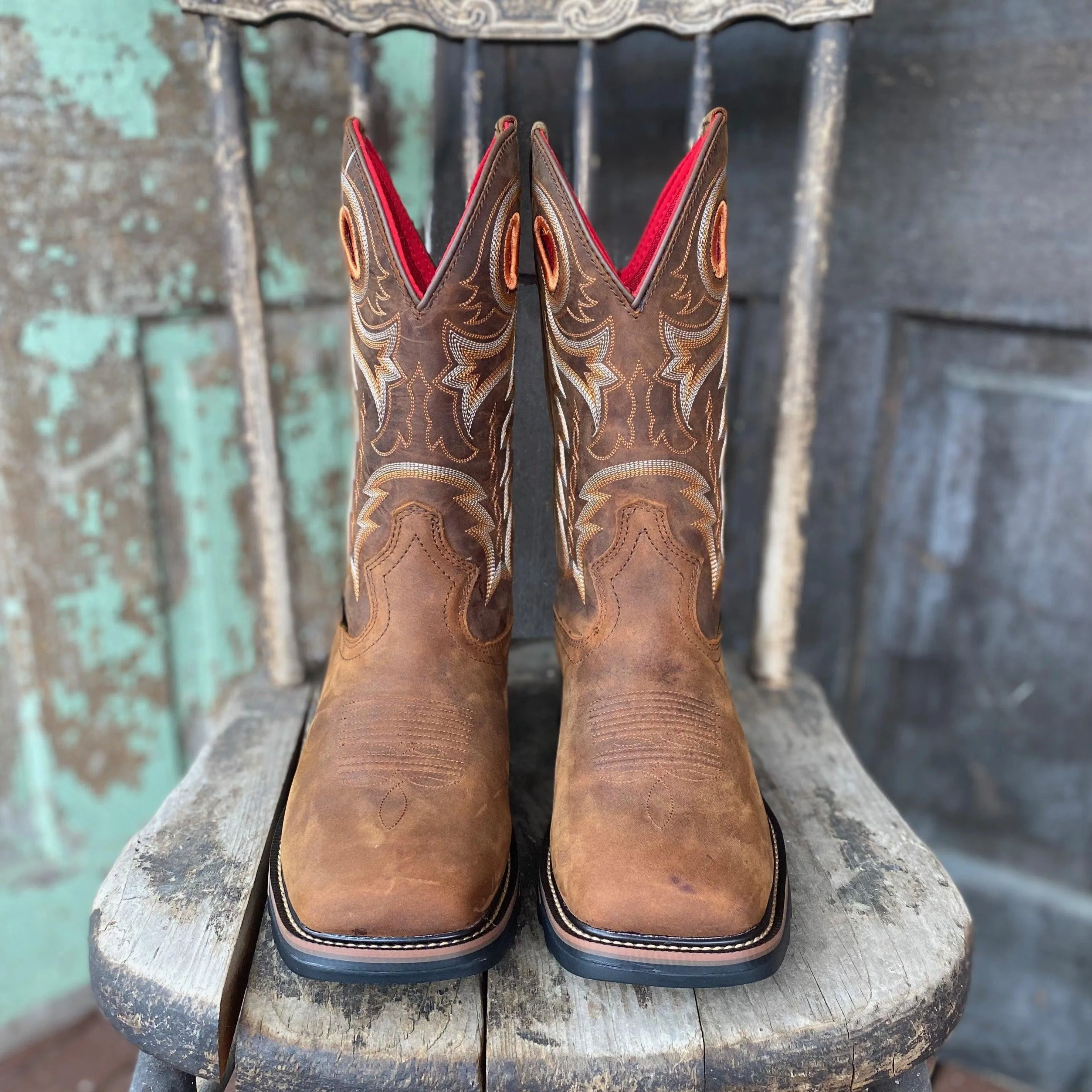 R.Watson Men's WaterProof Square Toe Cowboy Work Boots RW1010W