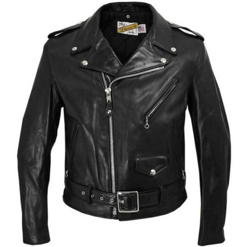 Schott NYC Mens 118 Perfecto Leather Motorcycle Jacket