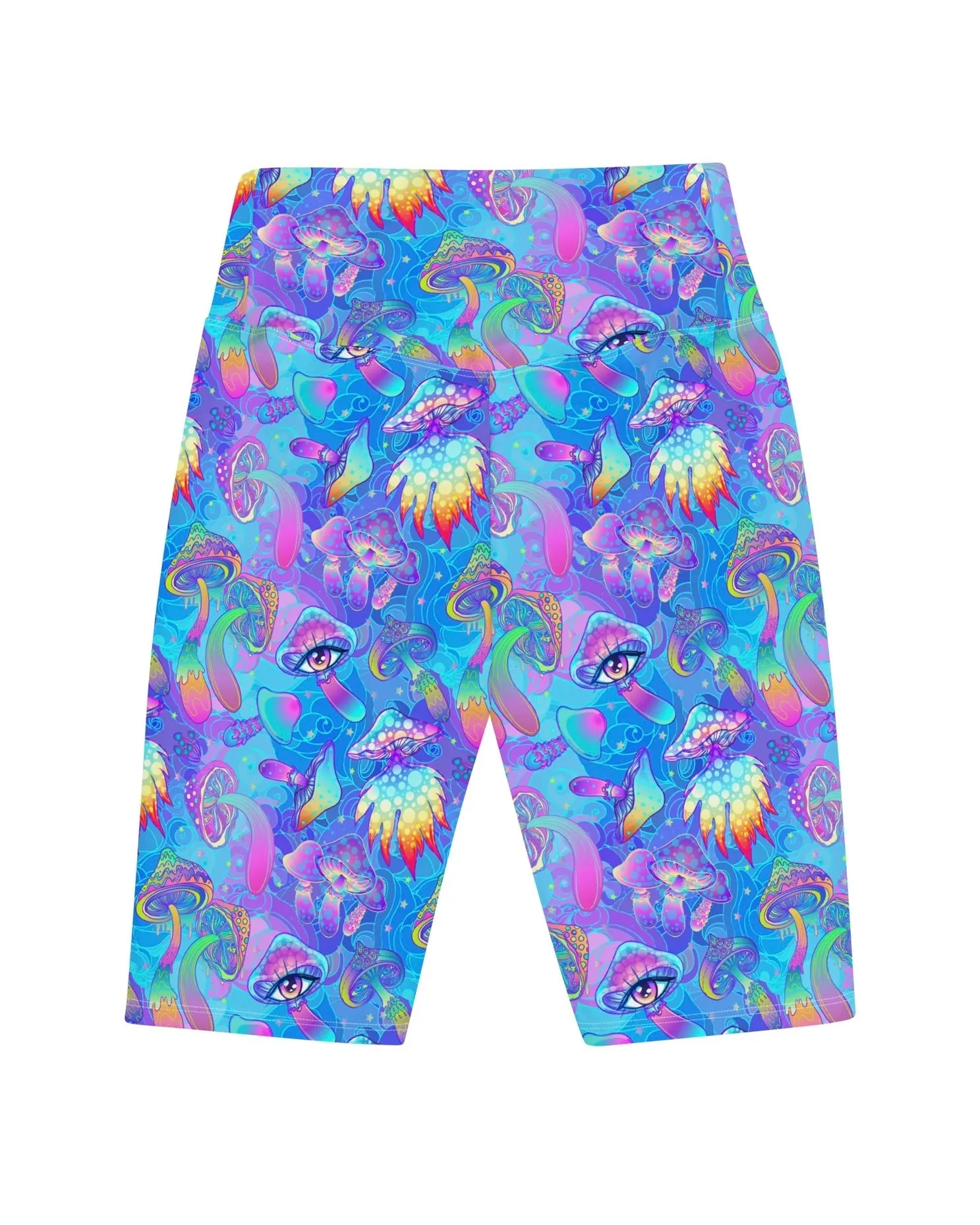 Shroomin Blue Biker Shorts