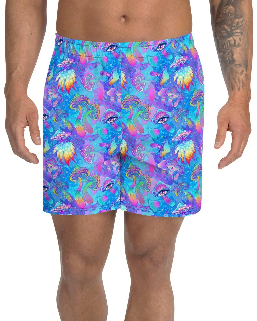 Shroomin Blue Recycled Athletic Shorts