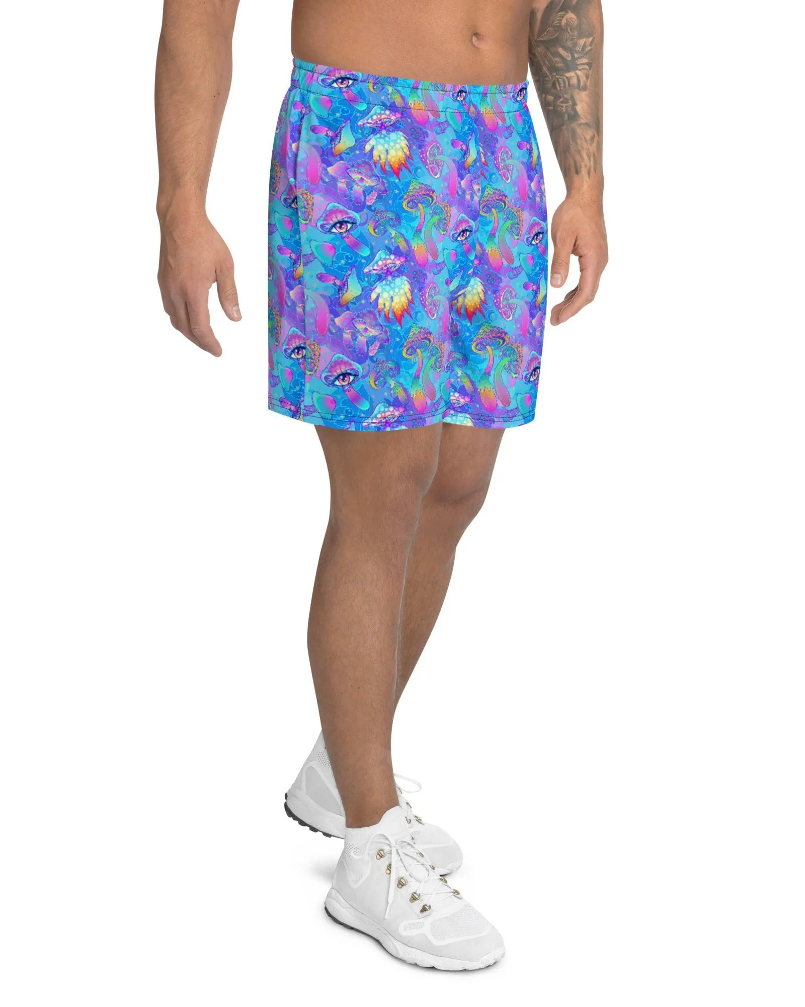 Shroomin Blue Recycled Athletic Shorts