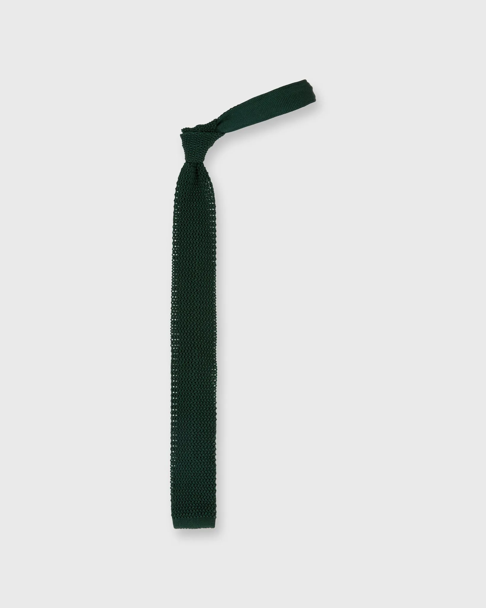 Silk Knit Tie in Hunter