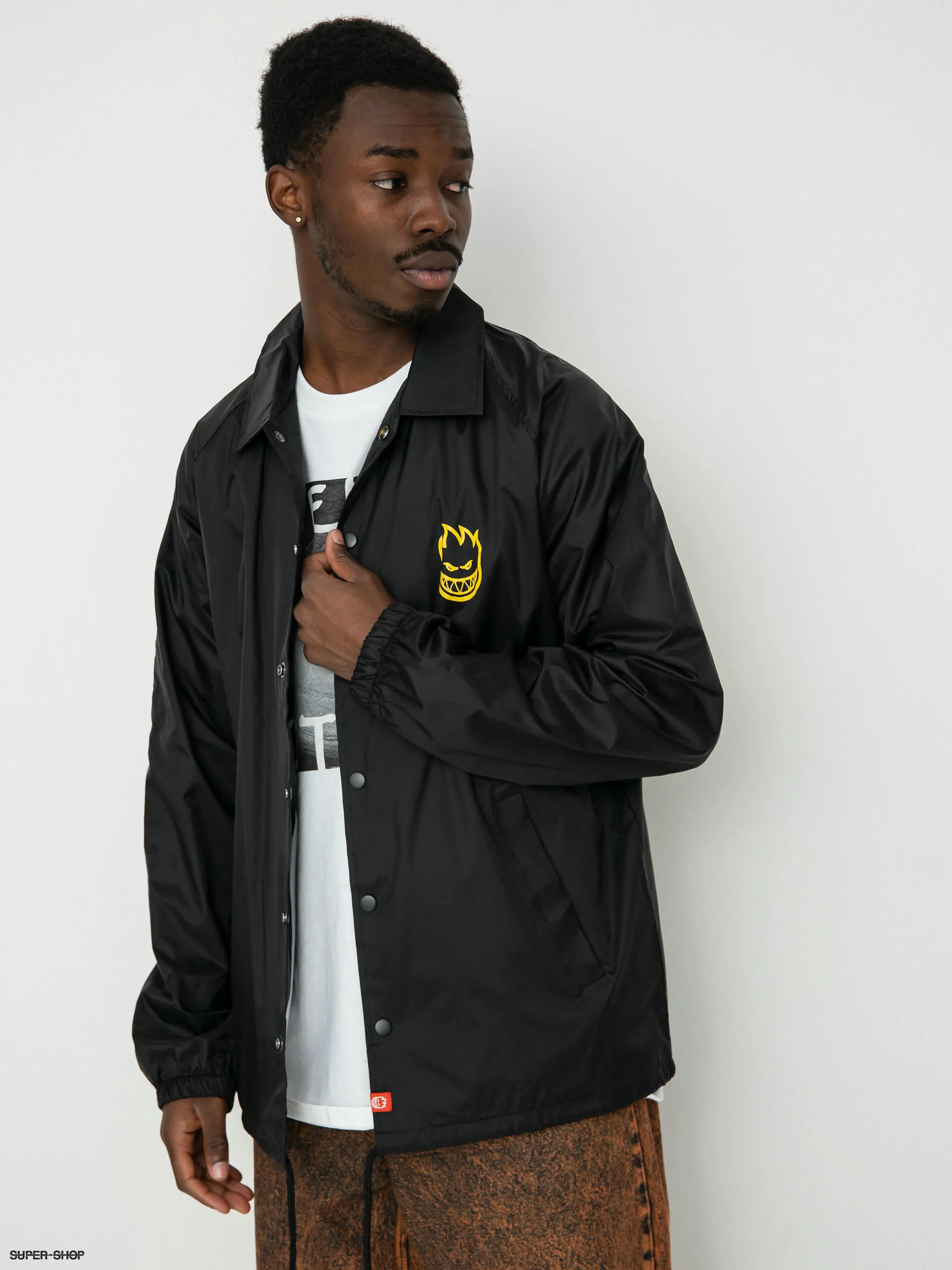 Spitfire Classic Vortex Jacket (black w/yellow prints)