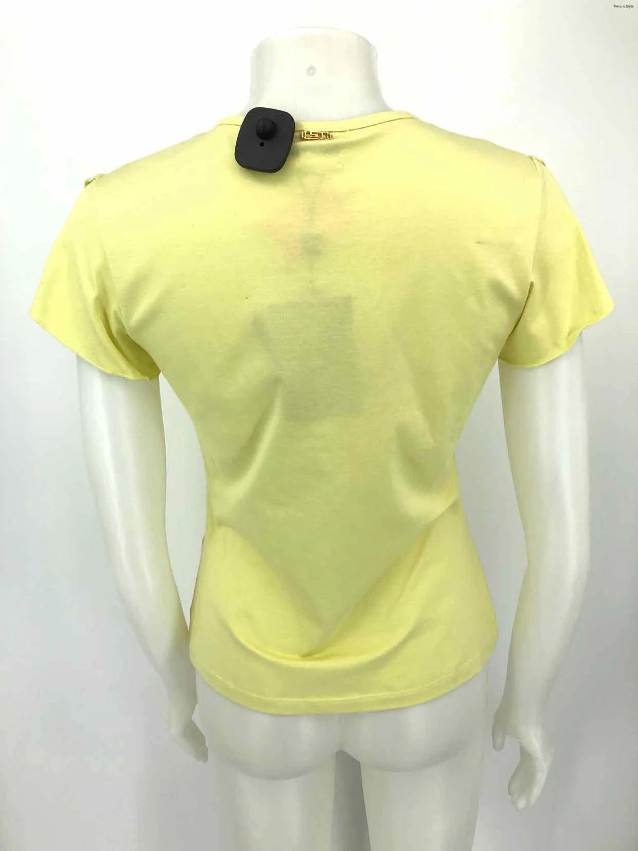 ST. JOHN Yellow Short Sleeves Size SMALL (S) Top