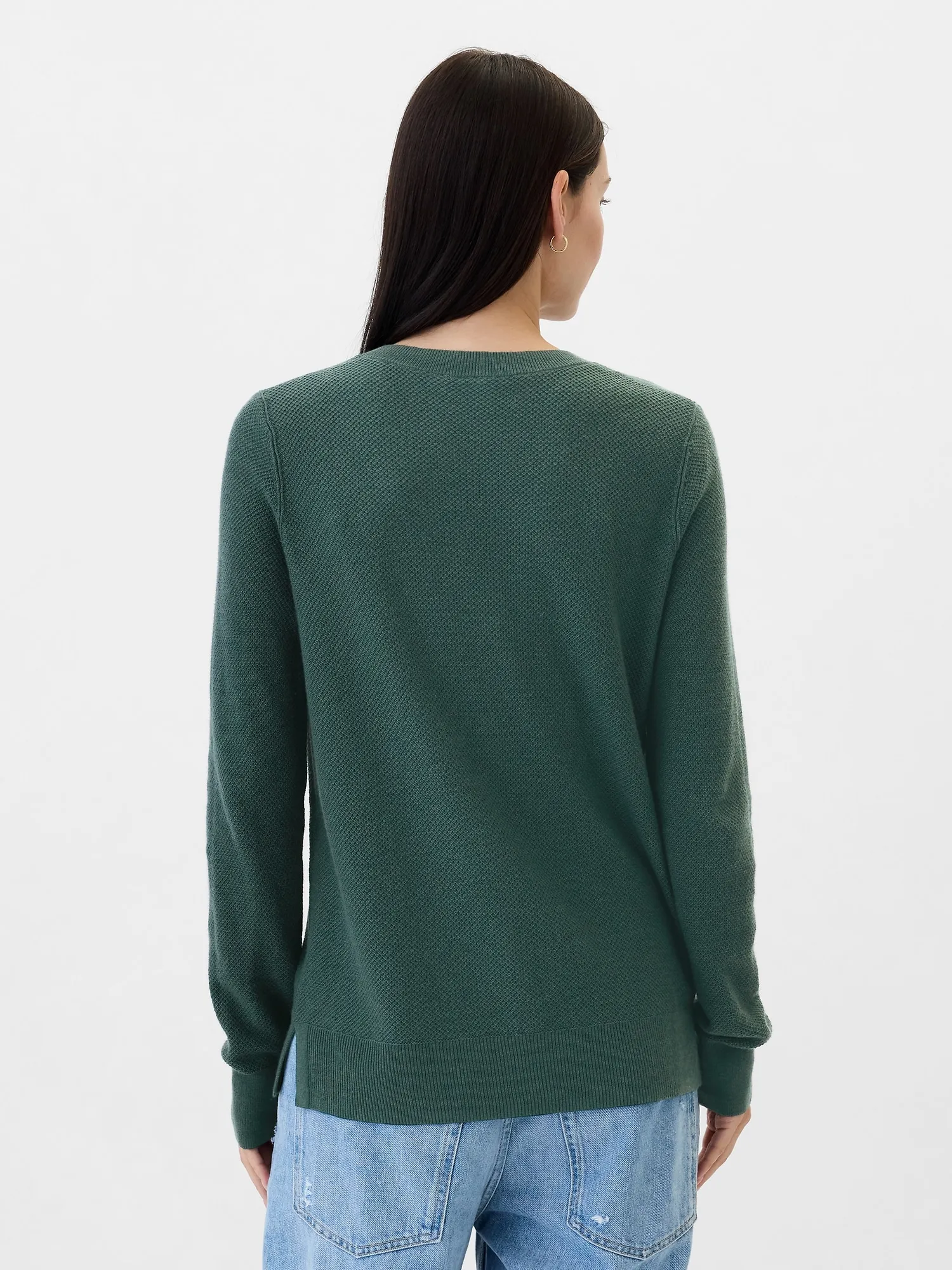 Textured Crewneck Sweater