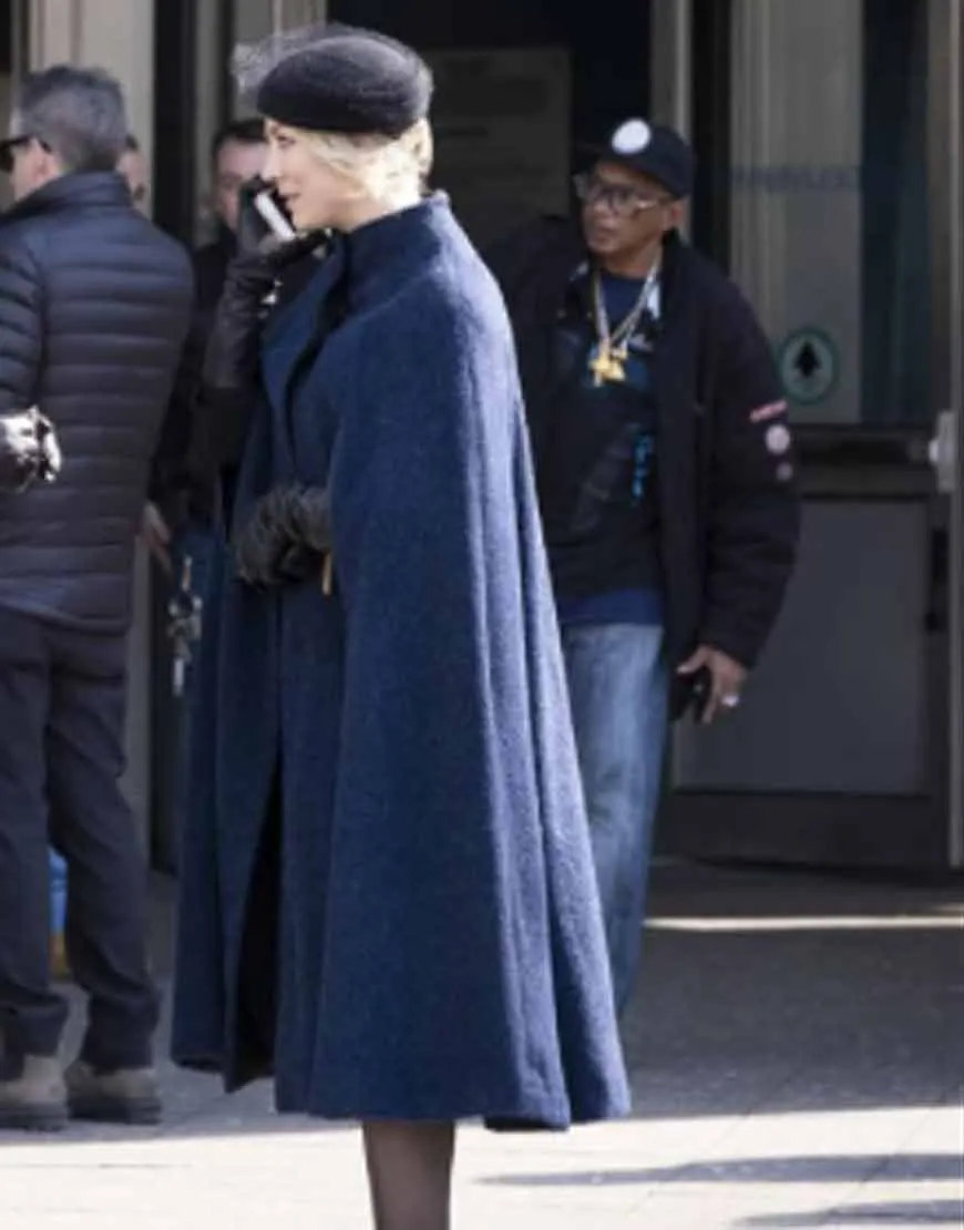 The Flight Attendant Kaley Cuoco Cape Coat | Ujackets.com - 40%OFF