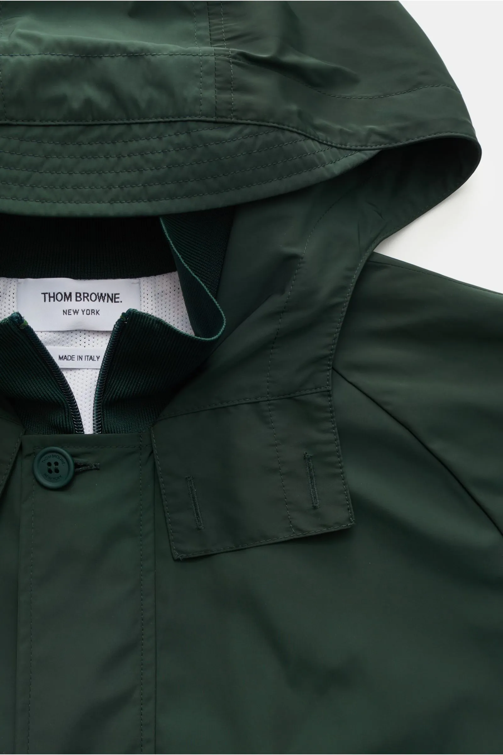 THOM BROWNE coat green