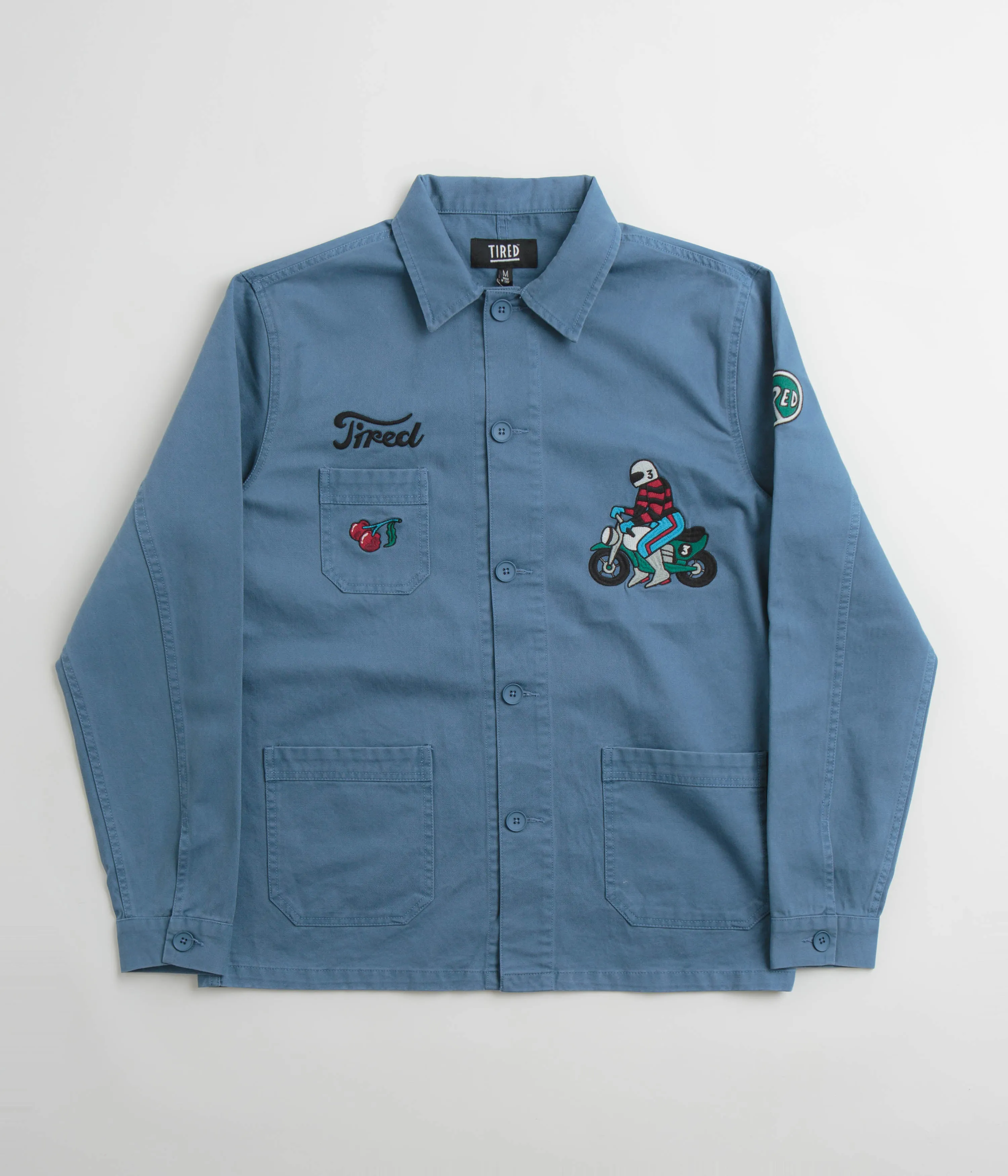 Tired Moto Field Jacket - Cadet Blue