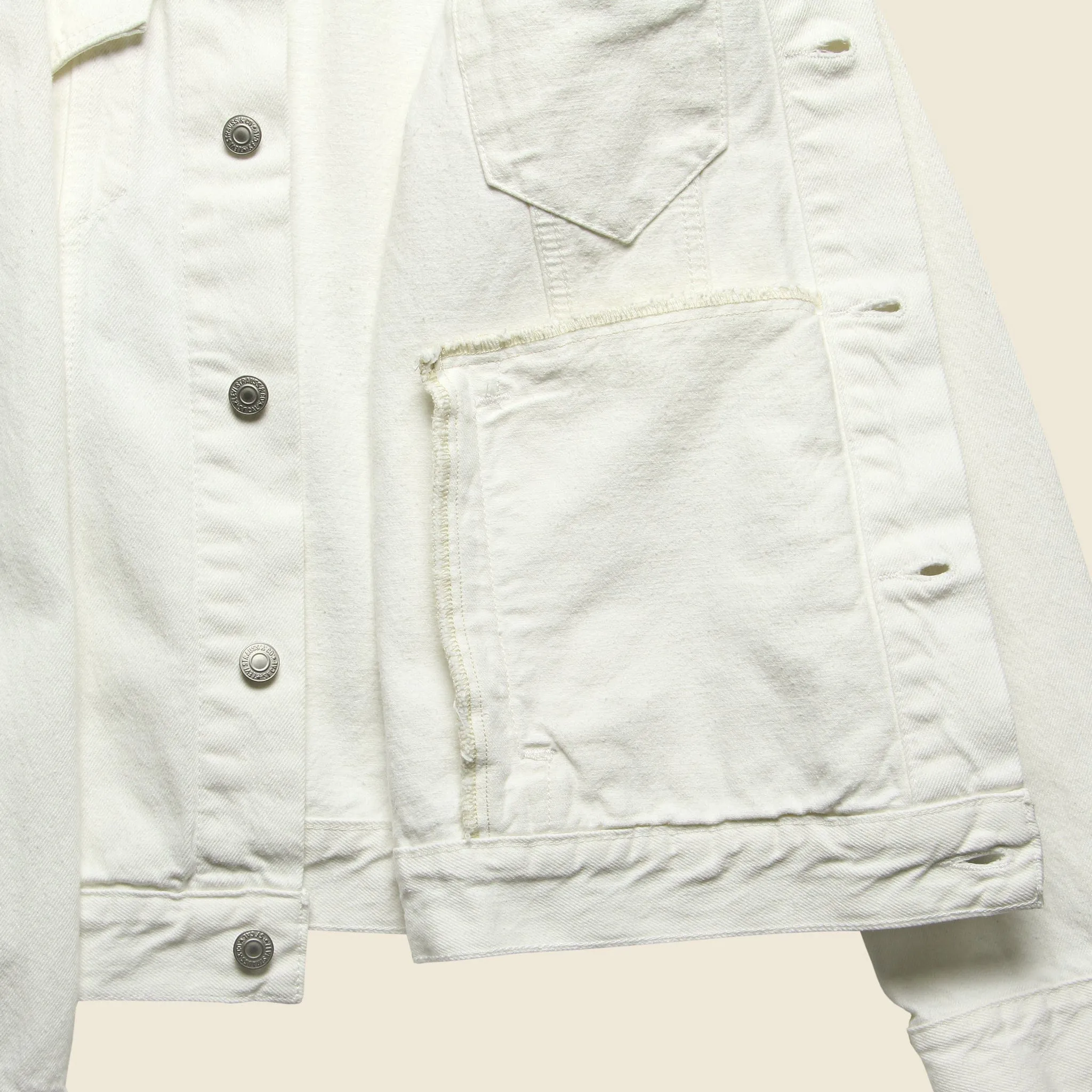 Trucker Jacket - White Out