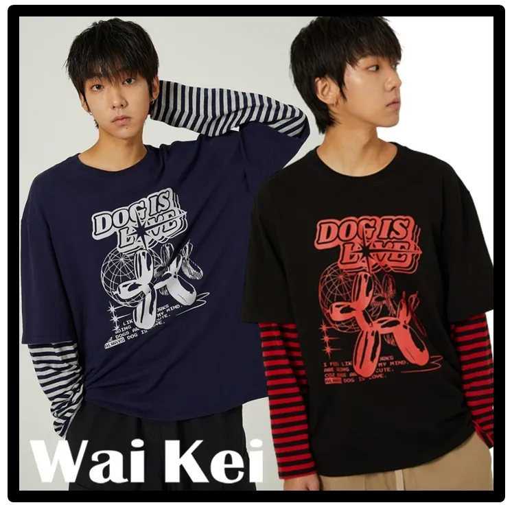 Wai Kei  |Unisex Street Style Logo T-Shirts