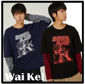 Wai Kei  |Unisex Street Style Logo T-Shirts