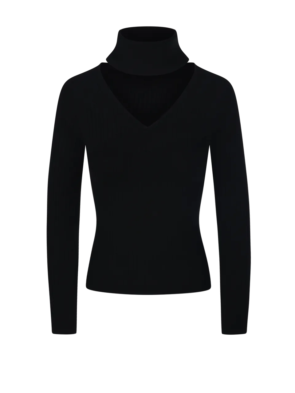 WOMAN FEDERICA TOSI BLACK VISCOSE T-SHIRT